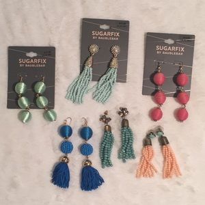 6 pairs Sugarfix by Baublebar earrings bundle